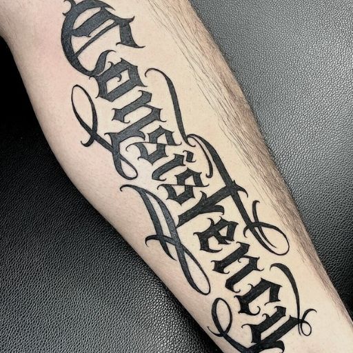 Custom Tattoo Lettering