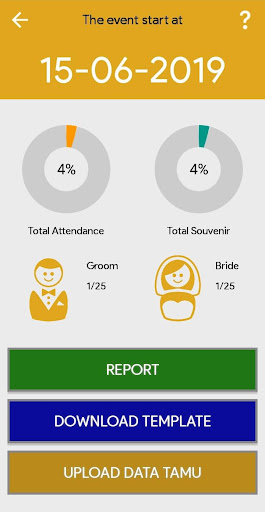 Android application Event Management System (EMS) screenshort