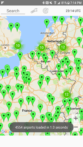 Android application MetarMap screenshort