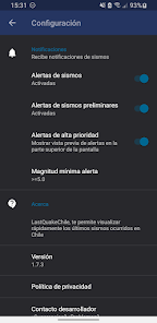 Screenshot 6 LastQuakeChile - Sismos Chile android