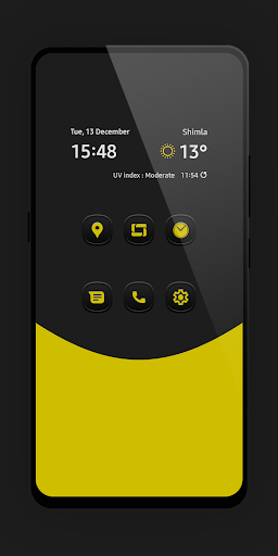 Android application Duality Redux Yellow Icon Pack screenshort