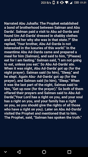 4000 Hadith - Sahih Al Bukhari Screen 2