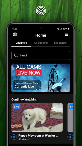 explore.org Screen 2