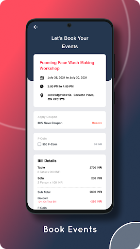 FestumEvento - User App Screen 3