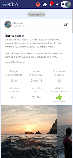 Android application Néide screenshort