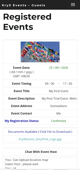 KryX Events Registration Snapshots 8