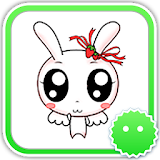 Stickey Kawaii Cartoon Rabbit icon