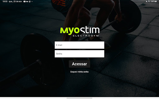 Android application MyoStim screenshort