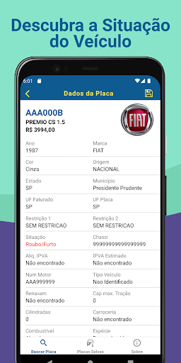 Consultar Placa de Veículos