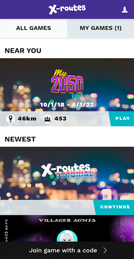 Android application X-routes screenshort