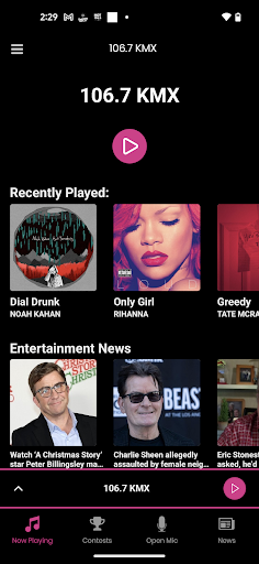 106.7 KMX Screen 2