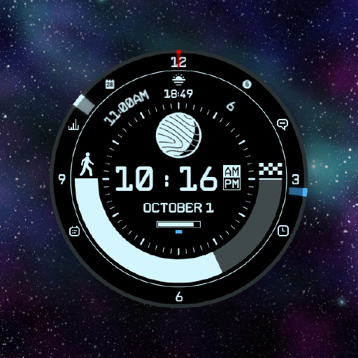Star Field Moon Phase Watch logo
