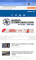 screenshot of Radio Corporacion de Nicaragua