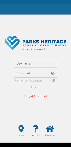 Android application Parks Heritage FCU screenshort