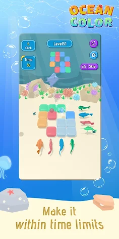 Ocean Color -Shooting Ball - Screenshot 2