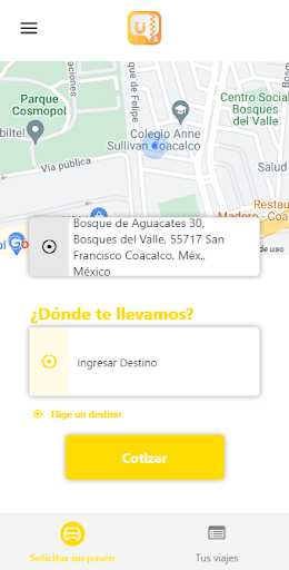 Android application Ucabs Pasajeros screenshort