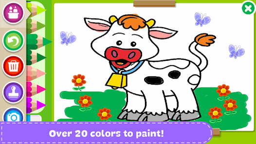 Hora de pintar animais: jogo educativo