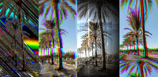 Live Glitch Photo Wallpaper