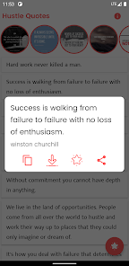 Screenshot 1 Hustle Quotes and Sayings android