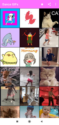 Android application Funny Dancing GIF screenshort