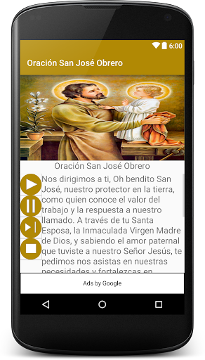 Android application Oración a San José Obrero screenshort