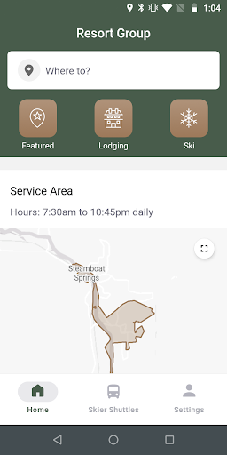 Resort Group Shuttle Screen 2