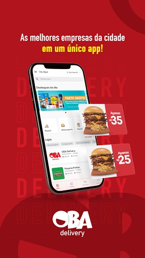 Android application Oba Delivery screenshort