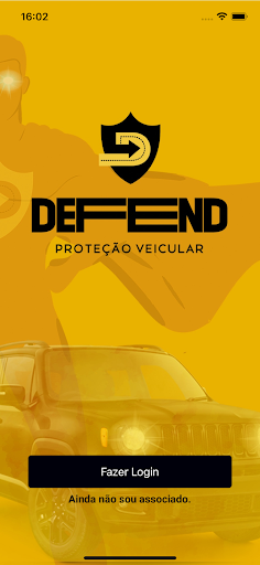 Android application DEFEND Proteção Veicular screenshort