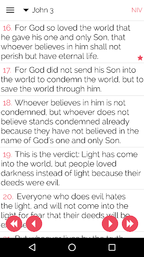 Android application Bible Salvation Jn316 screenshort