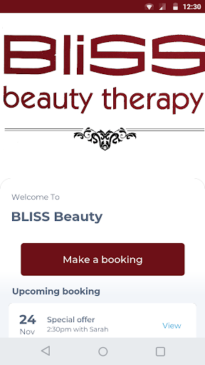 Android application BLISS Beauty screenshort
