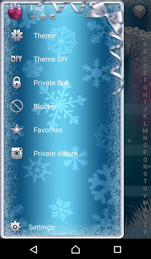 Snowman Go SMS theme Screen 3