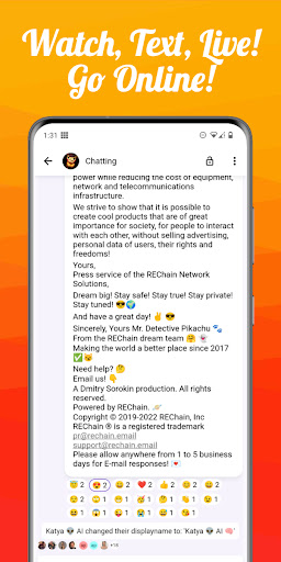 Screenshot of REChain.Online ®