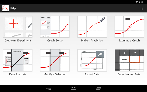 Screenshot of Graphical Analysis GW (Go Wire