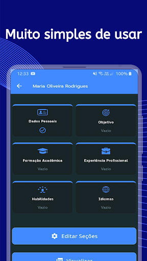 Currículo Fácil e Rápido Screen 3