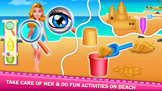 Summer Beach Girl Fun Activity