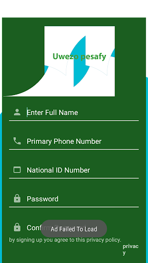 Uwezo Pesafy instant chap loan Screen 3