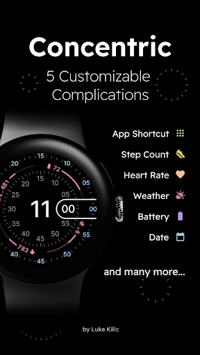 Concentric - Pixel Watch Face screenshot 4