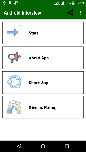 Android application Android Interview Questions screenshort