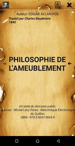 Android application Philosophie de l’Ameublement screenshort