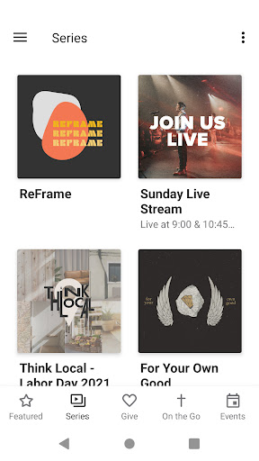 Screenshot of Lifegate App