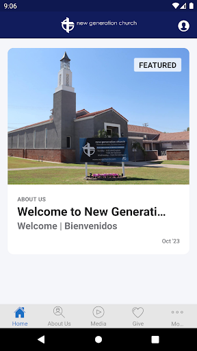 Android application ECNG CHURCH screenshort