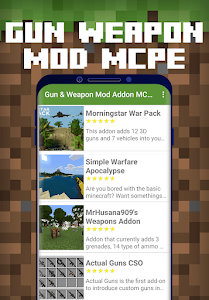 Gun & Weapon Mod Addon MCPE Unknown