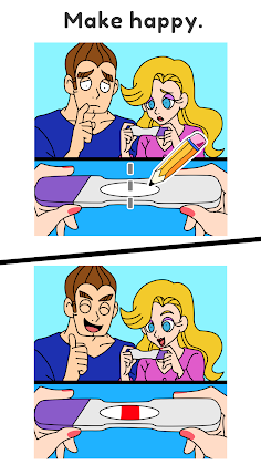 Draw Happy Baby : Puzzle Game - Screenshot 1