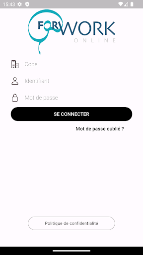 Android application Forwork'QRCode screenshort