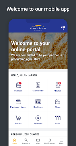 Android application Central Plains Ag screenshort