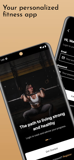 Android application Workout Video Uploader screenshort