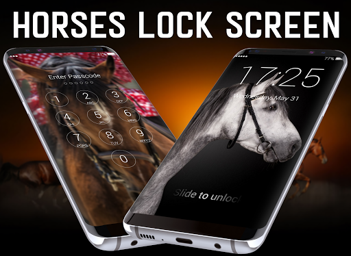 Android application Horses Lock Screen screenshort