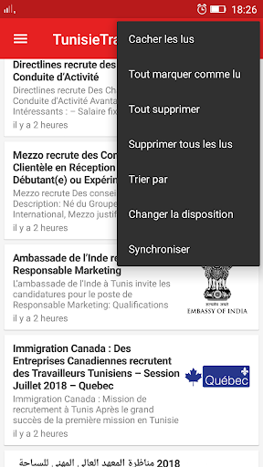 Emploi Tunisie Screen 2