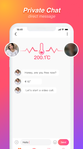 Android application MeetU - Live Video Chat screenshort