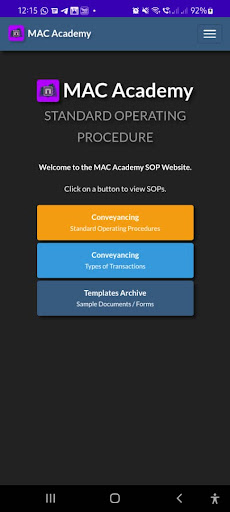 MAC Academy Screen 2